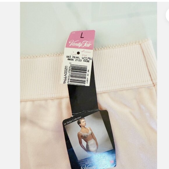 NWT Vanity Fair Sea Pearl Body Con Slender Slip Medium Control L - Picture 3 of 5
